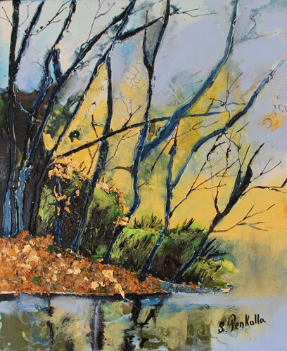 Arbre en hiver di sylvie Penkalla, Pittura in vendita su Singulart