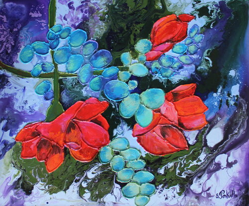 Amaryllis von sylvie Penkalla, Malerei kaufen auf Singulart