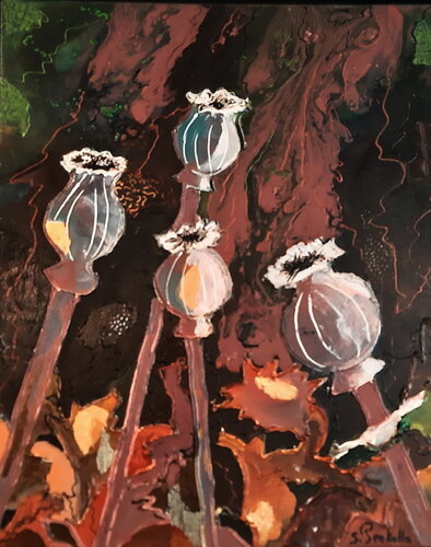 Apres la floraison par sylvie Penkalla, Peinture en vente sur Singulart