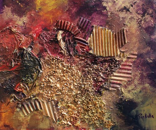 Abstrait en relief von sylvie Penkalla, Malerei kaufen auf Singulart