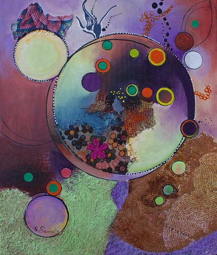 Abstrait imaginaire de sylvie Penkalla, Pintura a la venta en Singulart