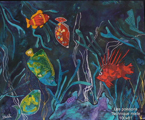 Aquarium von sylvie Penkalla, Malerei kaufen auf Singulart