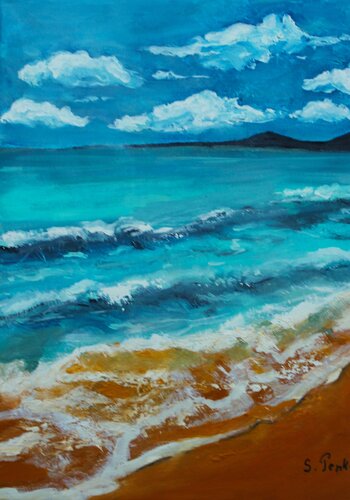 la plage van sylvie Penkalla, Schilderij te koop op Singulart