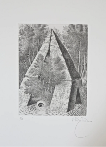 Ramon Alejandro - Single pyramid van Ramon Alejandro, Schilderij te koop op Singulart