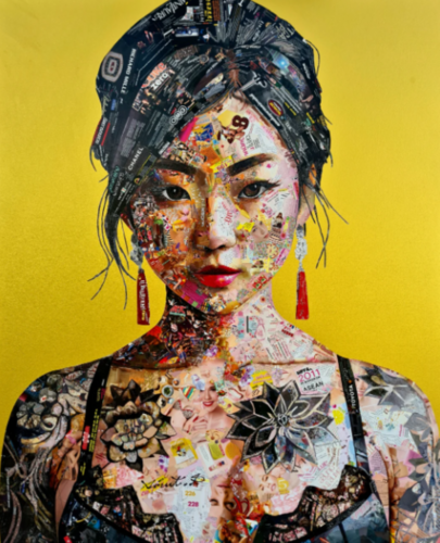 Virut Panchabuse "Asian tattoo gal" by Virut Panchabuse, Painting for Sale on Singulart