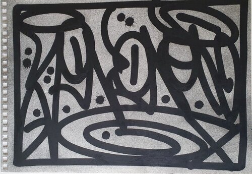 Borders van JonOne, Werk op papier te koop op Singulart