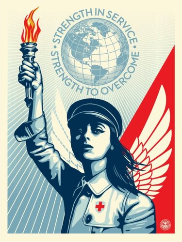 Angel Of Hope And Strength von Shepard Fairey, Druck kaufen auf Singulart
