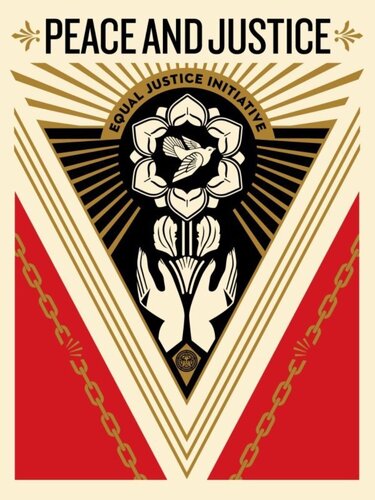 Peace Justice von Shepard Fairey, Druck kaufen auf Singulart