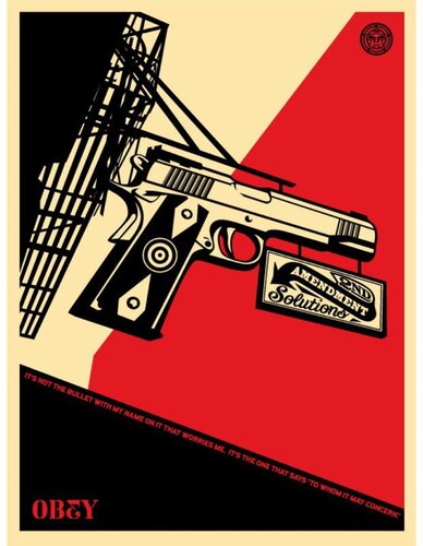 2nd amendment solutions by Shepard Fairey, Print for Sale on Singulart