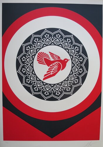 Rise from the Ashes (Red) van Shepard Fairey, Afdruk te koop op Singulart