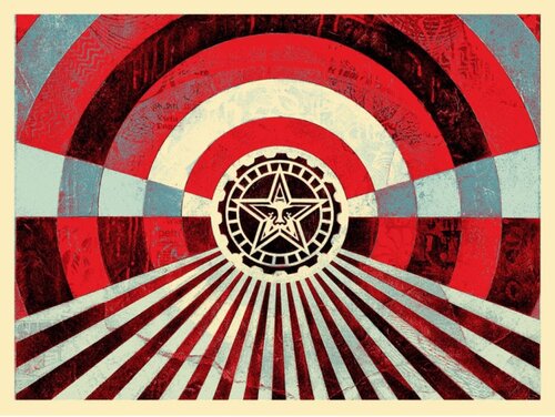 Tunnel Vision (Standard Blue) Shepard Fairey