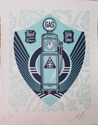 Gas Pump, Earth Crisis van Shepard Fairey, Afdruk te koop op Singulart