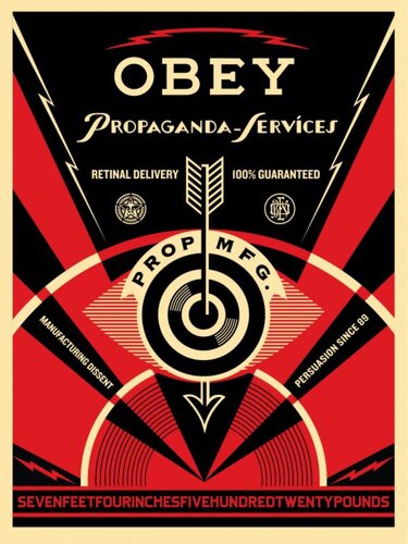Propaganda Eyes Services von Shepard Fairey, Druck kaufen auf Singulart