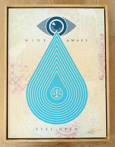 Wide Awake Eyes Open HPM van Shepard Fairey, Afdruk te koop op Singulart