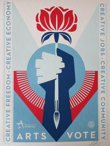 Arts Vote von Shepard Fairey, Druck kaufen auf Singulart