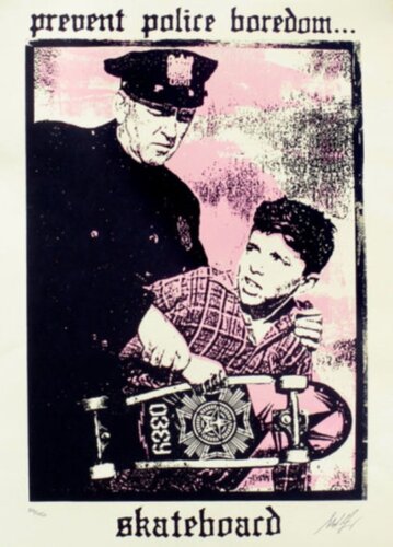 Prevent Police Boredom van Shepard Fairey, Afdruk te koop op Singulart