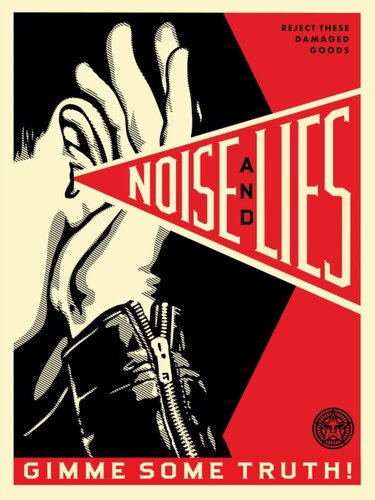 Noise and Lies Red van Shepard Fairey, Afdruk te koop op Singulart