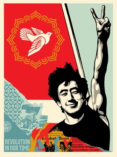 Revolution in our time van Shepard Fairey, Afdruk te koop op Singulart