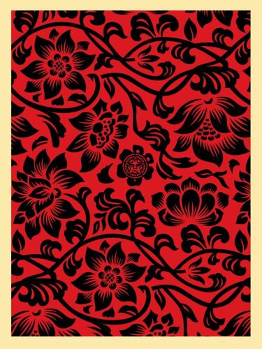 Floral Takeover 2017 (RedBlack) von Shepard Fairey, Druck kaufen auf Singulart