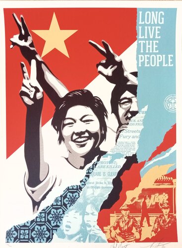 Long Live The People von Shepard Fairey, Druck kaufen auf Singulart