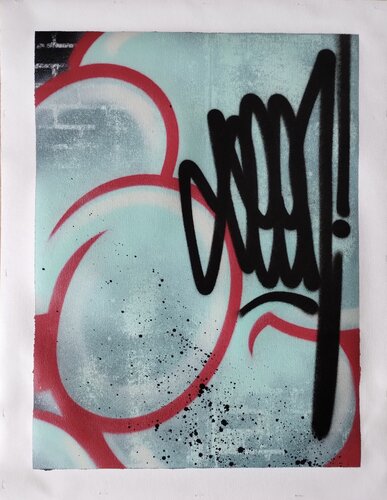 Bubble Blue by SEEN, Painting for Sale on Singulart