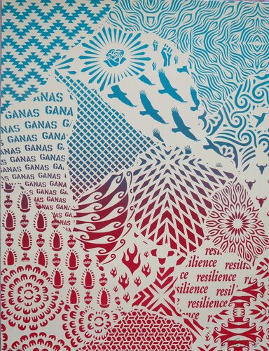 Ganas Collage HPM van Ernesto Yerena, Afdruk te koop op Singulart