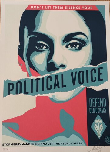 Political Voice di Shepard Fairey, Stampa in vendita su Singulart