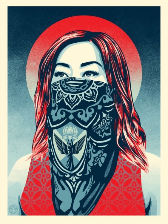 Just Angels Rising Shepard Fairey