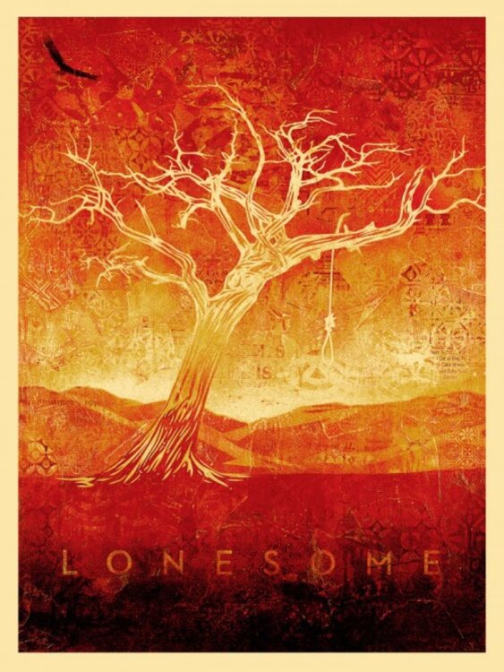 Tom Dula White Shepard Fairey