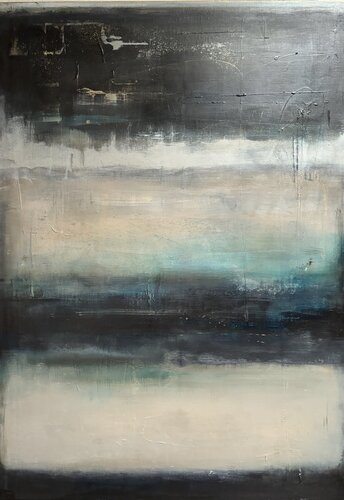 Turquoise Rain di Julia Analena Hollmann, Pittura in vendita su Singulart
