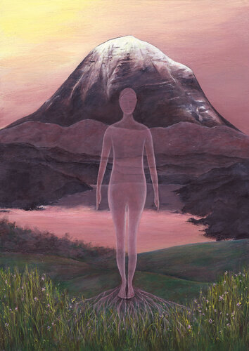 La montagne, Tadasana von Zoé Audou, Malerei kaufen auf Singulart
