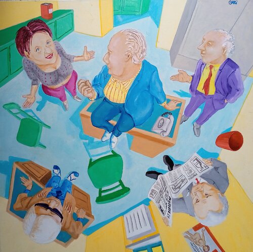 PREPENSIONAMENTO di STEFANO GALLI, Pittura in vendita su Singulart