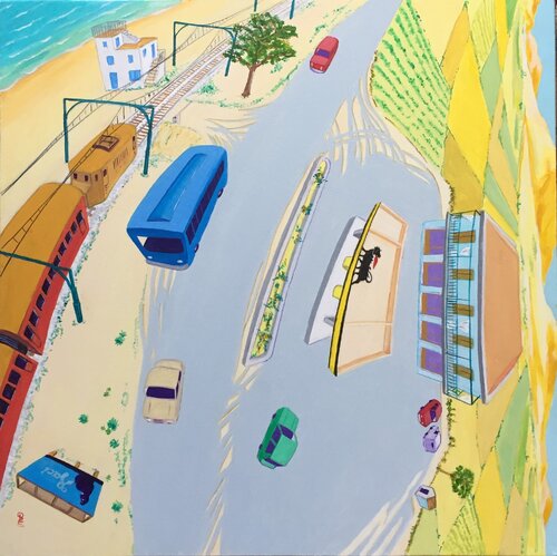 BENZINAIO di STEFANO GALLI, Pittura in vendita su Singulart