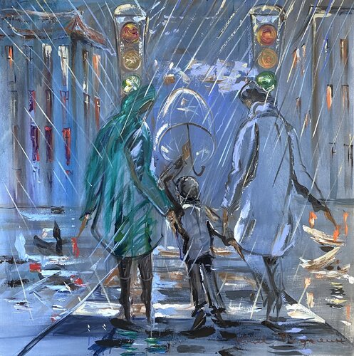 The Crosswalk de Kirill Postovit, Pintura a la venta en Singulart