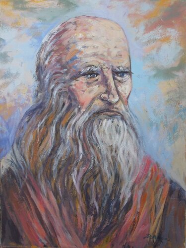 Leonardo da Vinci van Daniele Bianco, Schilderij te koop op Singulart