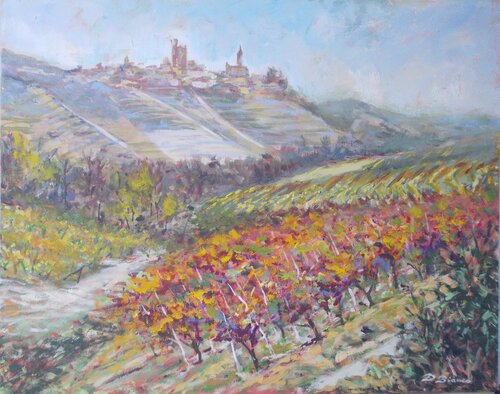 Nelle Langhe di Serralunga van Daniele Bianco, Schilderij te koop op Singulart