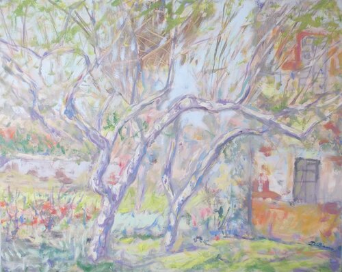 Il giardino fiorito di Daniele Bianco, Pittura in vendita su Singulart