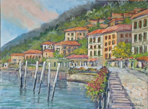Sul lago di Como de Daniele Bianco, Pintura a la venta en Singulart