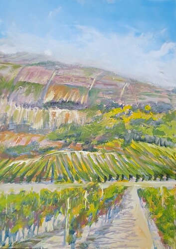 Vigne nel Roero by Daniele Bianco, Painting for Sale on Singulart