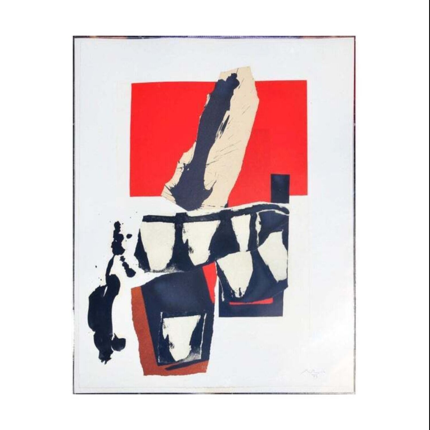 The Red and Black No. 52 Robert Motherwell Dipinto originale in vendita