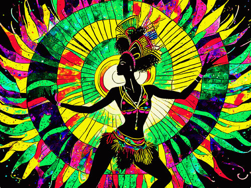 Samba 2 van Fernando Grilli, Werk op papier te koop op Singulart