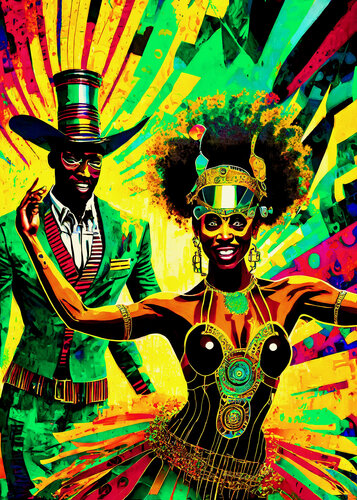 Samba 3 van Fernando Grilli, Werk op papier te koop op Singulart