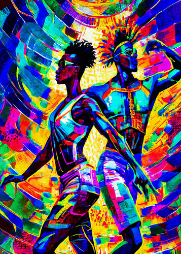 Samba 7 van Fernando Grilli, Werk op papier te koop op Singulart