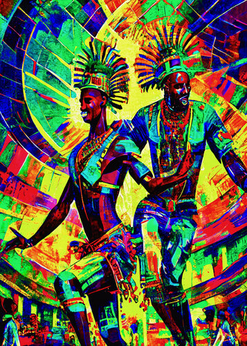 Samba 14 van Fernando Grilli, Werk op papier te koop op Singulart