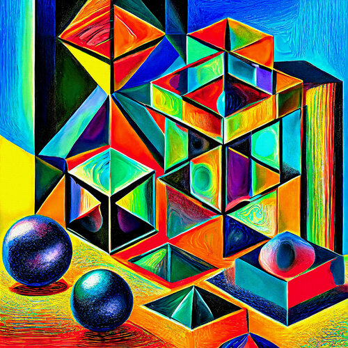 Abstracto Geométrico 4 van Fernando Grilli, Werk op papier te koop op Singulart