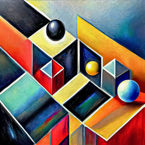 Abstracto Geométrico 6 van Fernando Grilli, Werk op papier te koop op Singulart
