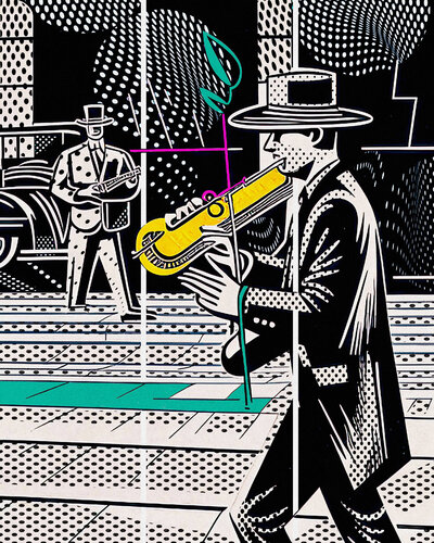 Nexus 8 van Fernando Grilli, Werk op papier te koop op Singulart