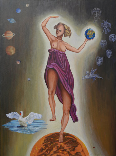 From Venus, with no love van Ron Westerweel, Schilderij te koop op Singulart