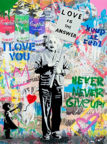 Einstein van Mr. Brainwash, Schilderij te koop op Singulart