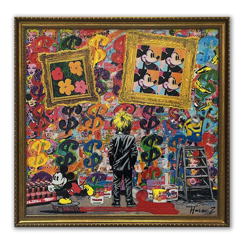 Imagine: Warhol Childhood von Haim Zanzouri, Malerei kaufen auf Singulart